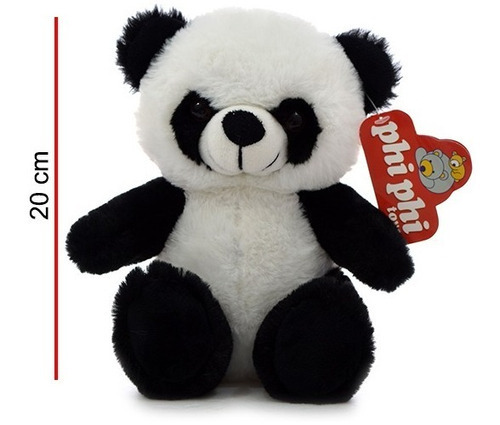 Peluche Oso Panda Sentado 20cm Osito Animal Suave Phi Phi Ed