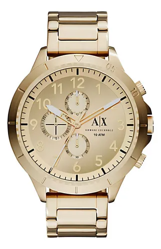 Reloj dorado armani hombre hotsell