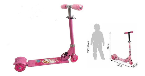 Monopatin Scooter De 3 Ruedas Para Niño Y Niña