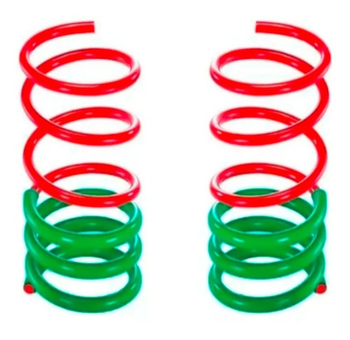 Kit X2 Espirales Resortes Progresivos Trasero Vw Gol Trend