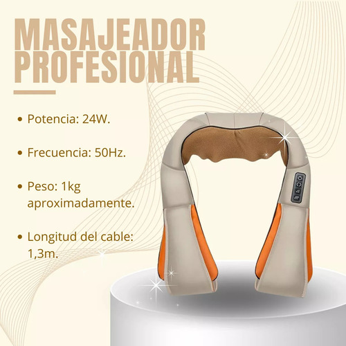 Masajeador Profesional De Espalda Hombro Cuello Relajación
