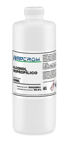 Alcohol Isopropílico Al 99%, Botellas 500ml - 12/paq - Uline