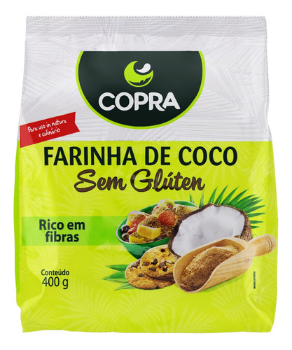 Farinha de Coco Copra Pacote 400g