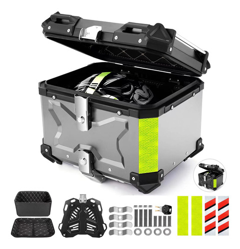 Maletero Para Moto Aluminio 45l Caja Para Moto Impermeable