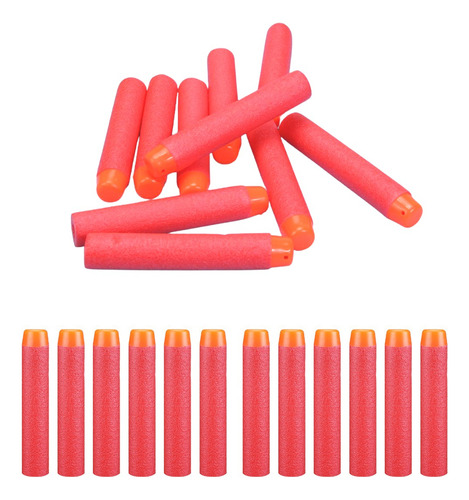 60 Dardos Macio Brinquedo Espuma Refil Pistola Nerf Munição