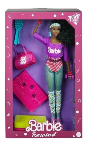 Barbie Retro 80s Workin' Out Doll Fashion Con Accesorios