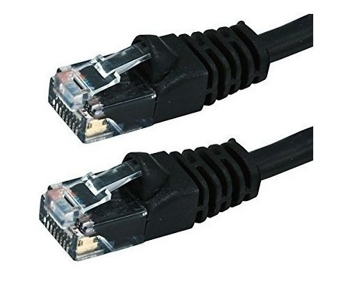Buhbo Booted Patch Cable De Red Ethernet Cat6 utp, Negro), 1