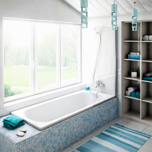 Bañera rectangular Europa 170x70 cm blanca