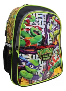 Mochila Primaria Tortugas Ninja A05bp Diseño de la tela Liso