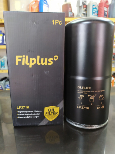 Filtro De Aceite Filplus Lf3716/ Wix 51671 Cummins 291 V6