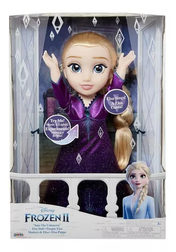 Boneca da Elsa Frozen 37cm Vestido De Luxo +De 3 Anos Mimo Toys