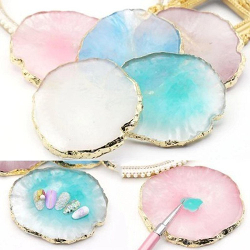 Posavasos De De 2 Piezas, De Decoración De Uñas, Piedra De