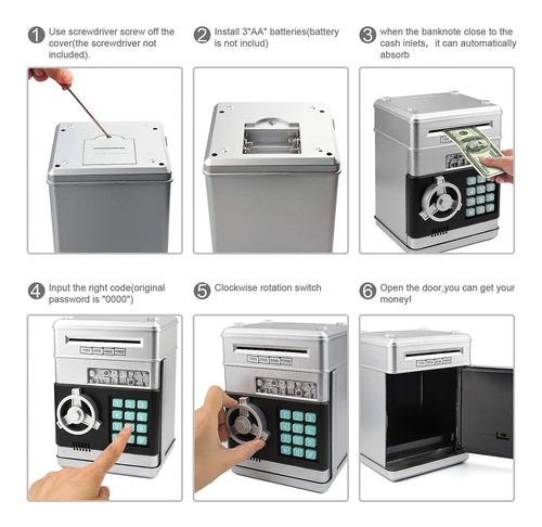 Caja De Seguridad De Banco De Ahorro, Kawaii Cute Stuff Para