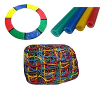 Comprar Protetor De Molas Pula Pula 4,40 + Rede Colorida + 3 Isotubo