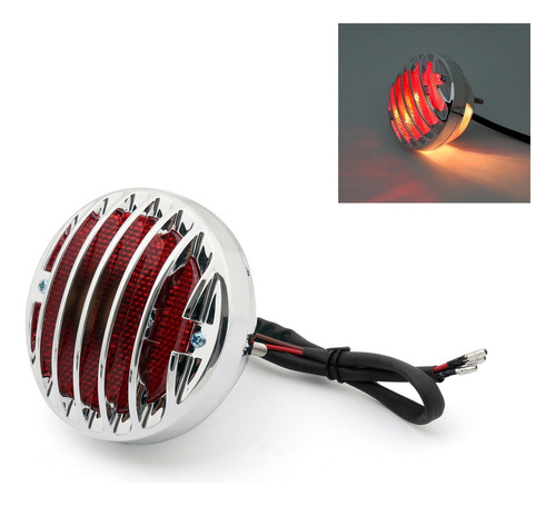 Mc1 Luz De Freno Trasera Redonda For Harley Bobber Chopper