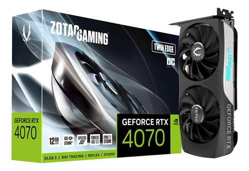 Tarjeta de video Nvidia Zotac Gaming GeForce RTX 40 Series RTX 4070 ZT-D40700H-10M OC Edition 12GB