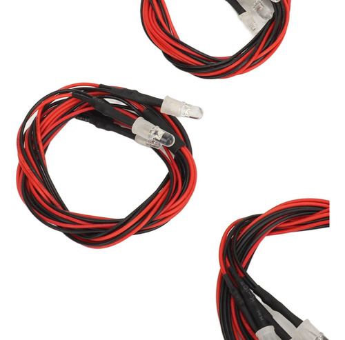 4 Led Rc Para Coche, 5 Unidades Universales De Alto Brillo,