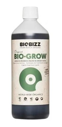 Imagen 1 de 1 de Biobizz Bio Grow Fertilizante Orgánico 1 Litro