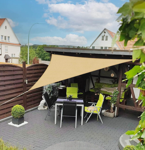 Toldo Vela Triangular 3x3x3 Metros Protección Uv