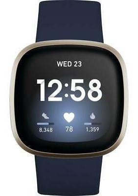 Fitbit Fitbit Versa 3 Medianoche / Oro Suave # Fb511glnv