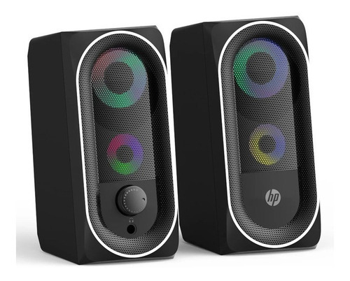 Parlante Hp Multimedia Speaker Con Luces Led Usb Dhe-6001