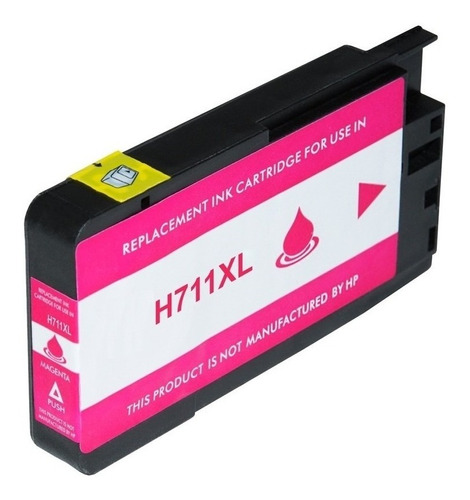 Cartucho De Tinta Compatible H 711xl T120 T150 Magenta