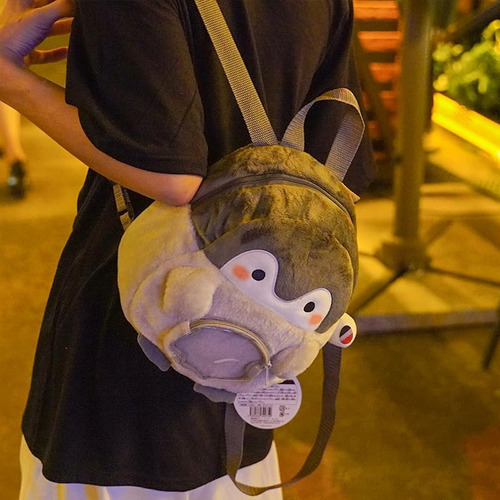 Mochila Infantil Preescolar Jim Gin Pinguino De Felpa