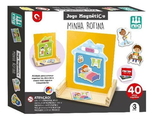 Jogo Madeira Minha Rotina Nig Brinquedos