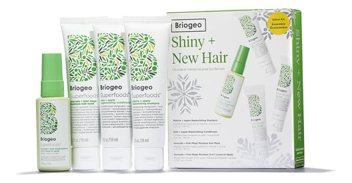 Briogeo Superfoods - Kit De Cabello Brillante Y Nuevo, Repon