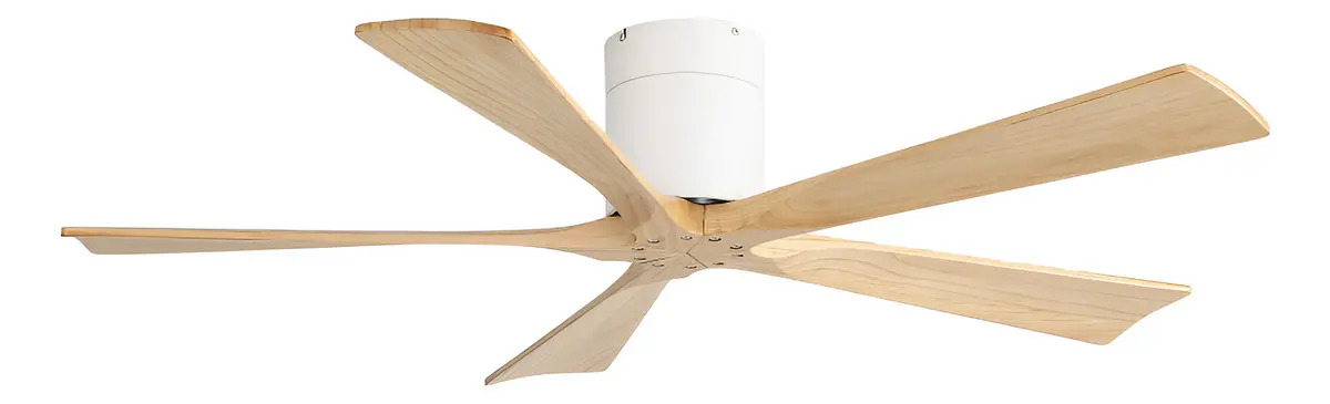 Ventilador De Techo Windstyle Smart Wifi Bahamas Deco S/luz 1.32 M 50-60 Hz Blanco Natural Madera 5