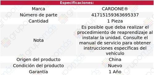 Cuerpo Aceleración Elec Cardone 500x 2.4l 4 Cil 2016_2018
