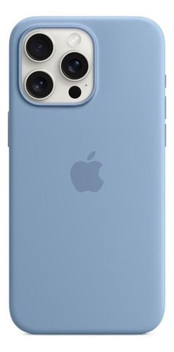 Funda Apple Silicona Magsafe iPhone 15 Pro Max Azul Invierno