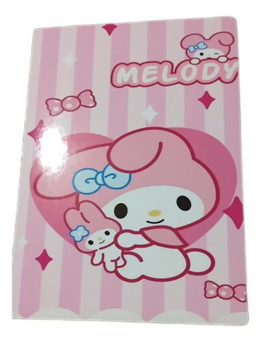 Cuaderno Hello Kitty, My Melody, Kuromi 