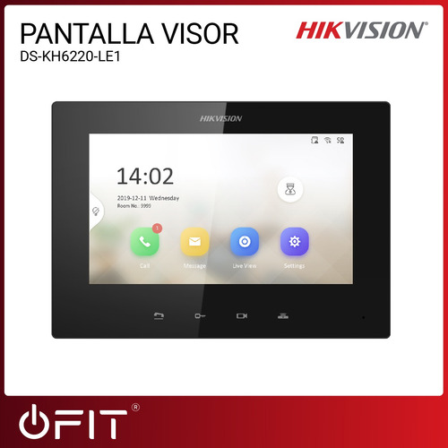 Imagen 2 de 10 de Pantalla Visor Hikvision Ds-kh6220-le1 7 Poe
