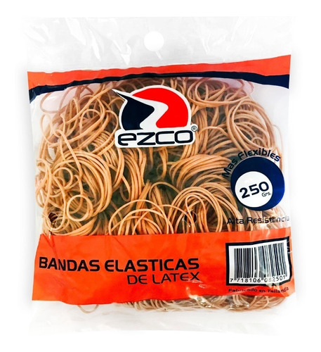 Banditas Elasticas Ezco Bolsa X 250gr Bandas Elasticas