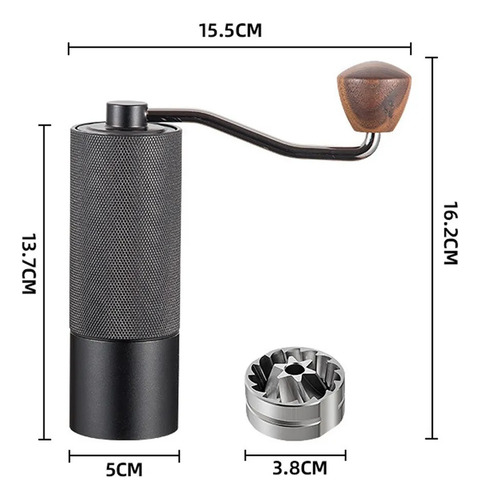 Molinillo De Café Manual Portátil De Acero Inoxidable
