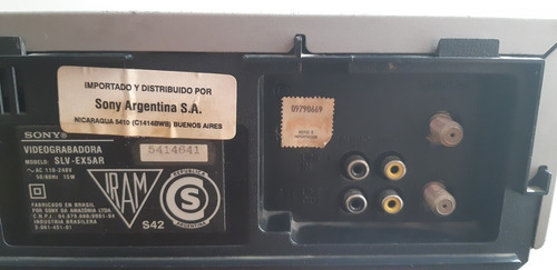 Videocasetera Sony Slv-ex 5 Oportunidad Leer Todo