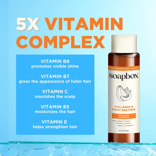 Shampoo E Condicionador Soapbox Collagen Para Cabelos Secos