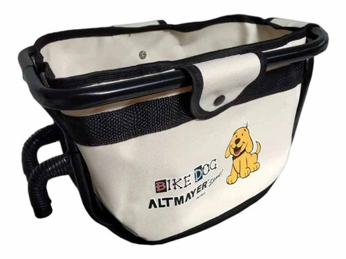 Imagem 8 de 9 de Cadeirinha Bike Dog Para Cães De Pequeno Porte Bege Altmayer