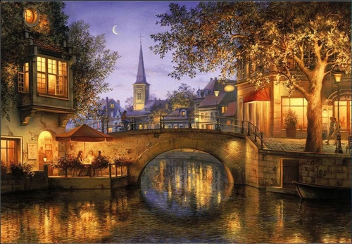 Pintura Com Diamantes-diy Strass- Twilight Reflections-40x30