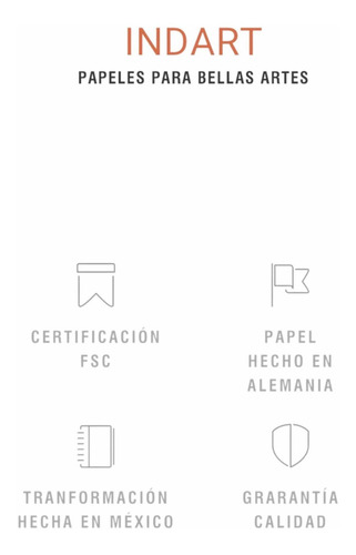 Imagen 4 de 4 de Block Para Acuarela Indart Con 30 Hojas 300g A4 29.7 X 21 Cm