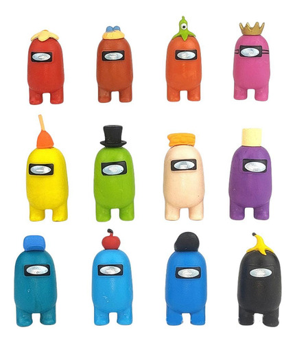 Among Us Figuritas Juguetes Infantiles 12 Piezas