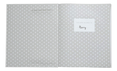 Kate & Milo Babybook And Ink Pad Album Memorias De Bebe Gris Recuerdos Y Datos De Bebe
