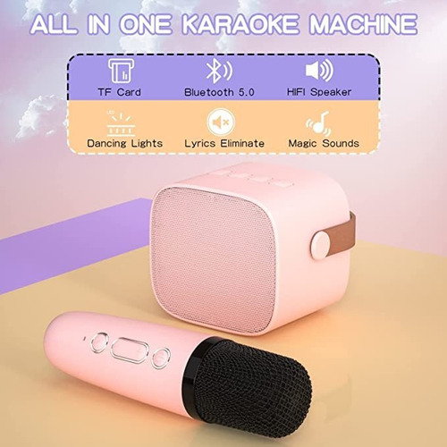 Juguetes De Karaoke Con Bocina Bluetooth Portátil Para Niña