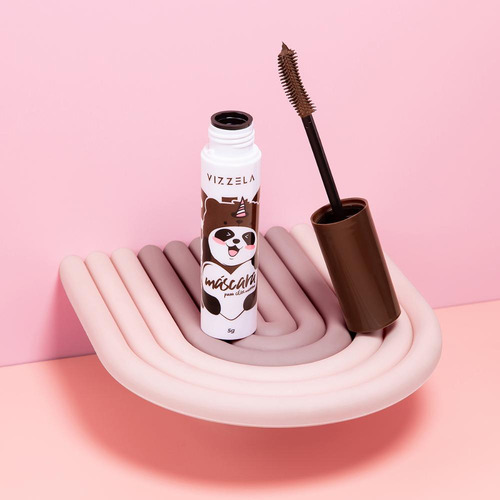 Máscara De Cílios Big No Panda Brown Vizzela Cor Marrom