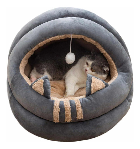 Cama Iglú Para Gatos Cueva Caliente Invierno Talla M Gatos