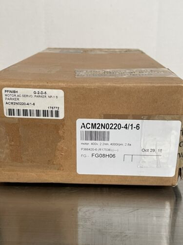 Parker Acm2n0220-4/1-6 Ac Servo Motor Vvy