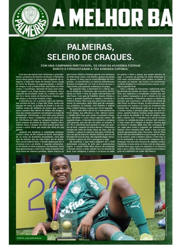 Coleção Oficial Histórica Palmeiras Edição 28 - Pôster, De On Line Editora. Editorial Online, Capa Mole, Edição 2023-02-09 00:00:00 Em Português, 2022