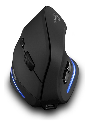 Zx^ Mouse Gamer Vertical Sem Fio Recarregável Zelotes F35