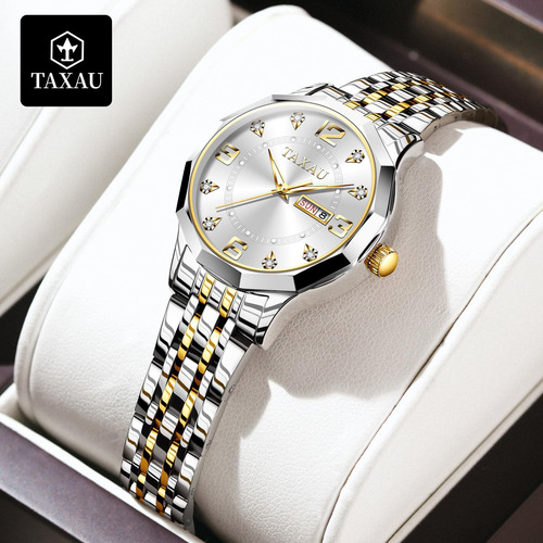 Taxau Relojes Para Mujer Con Fecha Y Día Relojes De Mujer De